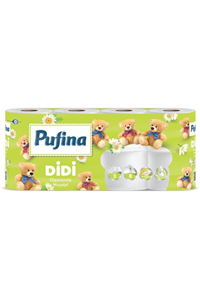 PUFINA Hartie igienica Pufina Didi musetel, 8 role