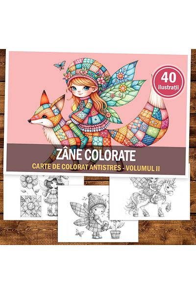 Legendary Gifts Anti-stress Coloring Book, 40 Illustrations Colored Fairies - Volume Ii, 86 Pages, Format: A5