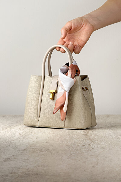 DSN Geantă de mână și de umăr elegantă pentru femei cu textura moale - curea de 2 dimensiuni + suport pentru carduri și cadou eșarfă