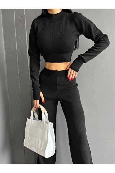 NZL TEKSTİL ΣΕΤ ΠΑΝΤΕΛΟΝΙ ΙΤΑΛΙΑΣ CUT FULL REGLAN FINGER CROP