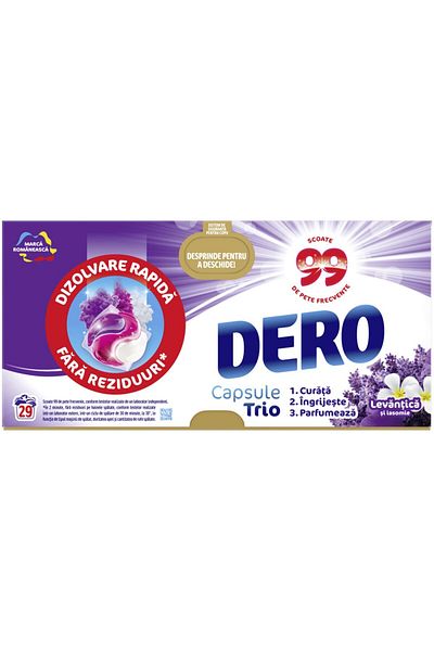 Dero Dero 2 in 1 Lavender and Jasmine Capsule Laundry Detergent