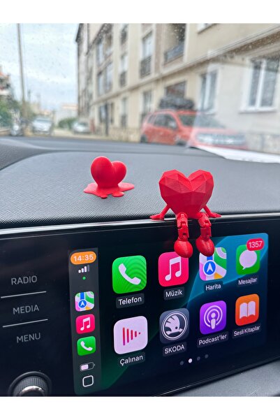 Arsdcraft مجموعة حلية تزيين على شكل قلب لطيف داخل السيارة