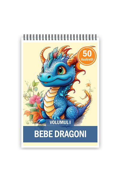 Legendary Gifts Coloring Book For Children, 50 Illustrations, Baby Dragons - Volume I, 106 Pages