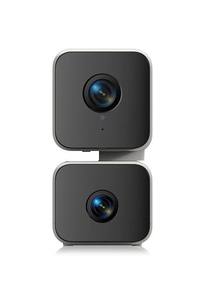 Gosund Pc12 Wireless Dual Ip Camera, 4 Mp Hd, Night Vision, Microsd Slot, Ir 10m, Black/white