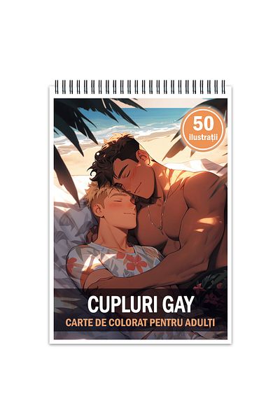 Legendary Gifts Coloring Book For Relaxation And Anti-stress, 50 Illustrations, Gay Couples, 106 Pages, Format: A5