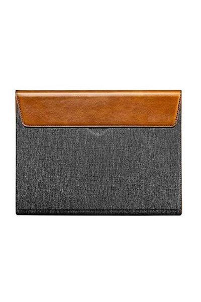 Tomtoc Husă de protecție pentru Macbook Pro A2141, piele PU/poliester, gri/maro, 16 inci