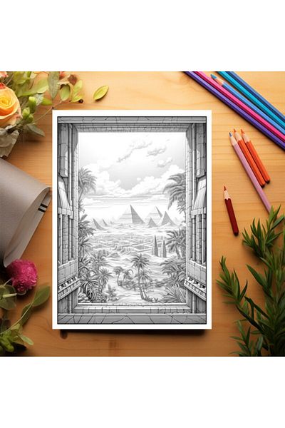 Legendary Gifts Adult Coloring Book, 50 Illustrations, A New World, 106 Pages