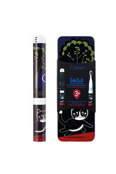 Vitammy VITAMMY Smile electric toothbrush, for children 3 +, travel box, Kitten Animation