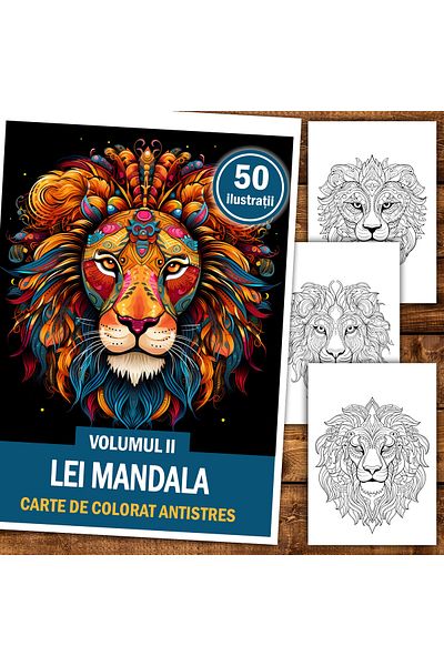 Legendary Gifts Anti-stress Coloring Book, 50 Illustrations Lei Mandala - Volume Ii, 106 Pages, Format: A5