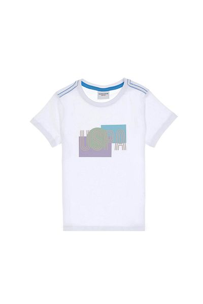 U.S. Polo Assn. Μπλουζάκι Pamelkids White Boy 2107394