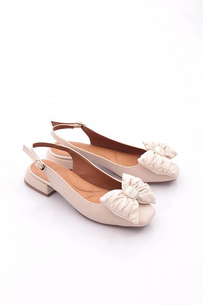 DGN 3884 Women's Bow Detailed Ballerinas