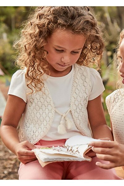 MAYORAL Κοριτσίστικο μπλουζάκι με γιλέκο ΚΡΕΜ