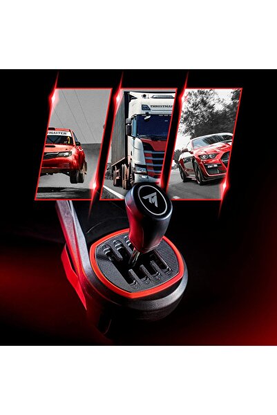 Thrustmaster TH8S Shifter,HEART Teknolojili, Ergonomik H Desen Vites Simülatörü