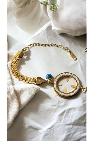 İNN JEWELLERY Women's Bracelet 316 L Steel Tarnish-Free Antiallergic Quarter Wearable 2 Years Importer Guaranteed