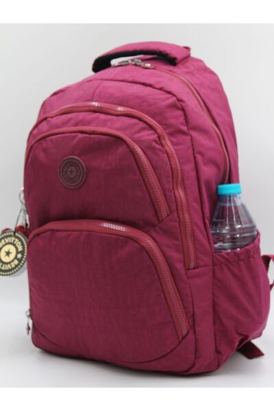Bevitton Bvt-2100 Claret Red Water Resistant School Bag Unisex Daily School Backpack