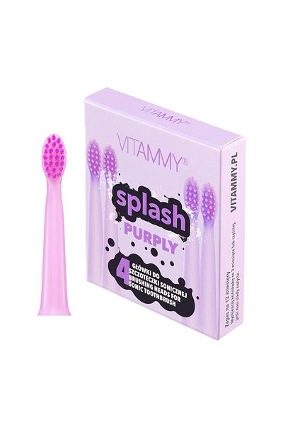 Vitammy Set of 4 toothbrush refills VITAMMY Splash TH1811-4 Purply, Violet