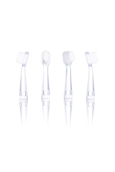 Vitammy Set of 4 Vitammy Bunny toothbrush refills, nano fibers, White