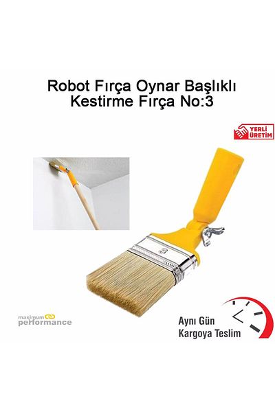 Şahin Şahi̇n Robot Paint Brush No: 3 Domestic Production Cut Brush 1 Piece