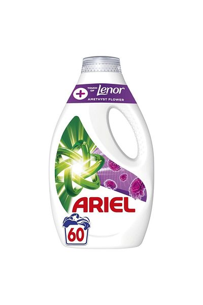 Ariel Amethyst Flower Laundry Liquid Plus 60 Washes 3l