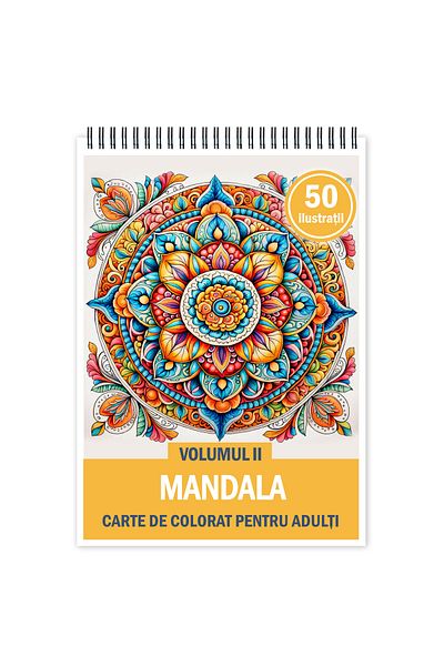 Legendary Gifts Anti-stress Coloring Book, 50 Illustrations, Mandala - Volume Ii, 106 Pages, Format: A5