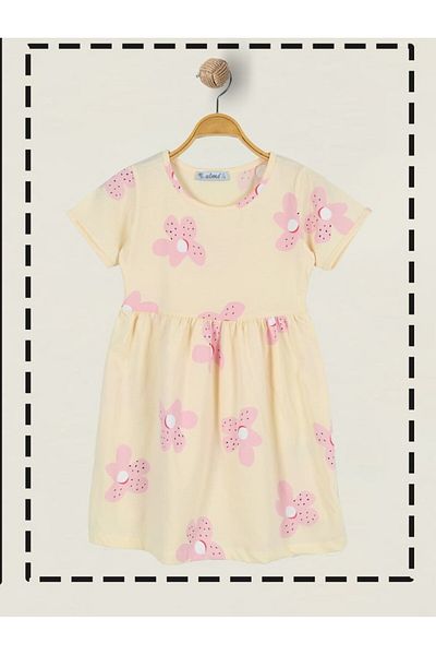 CiciTime Çocuk Modası Girl's Casual Comfortable Cotton Dress