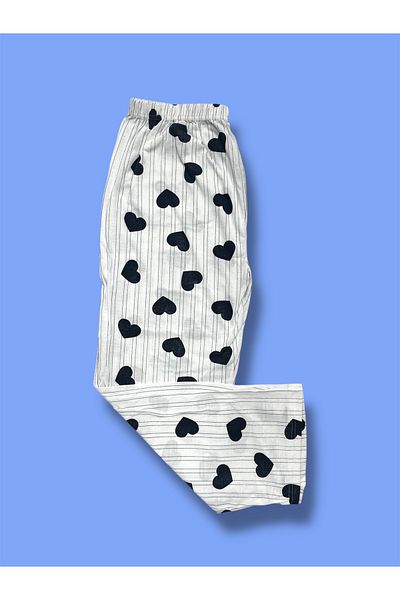 Erdenay Tekstil Battal Size Mother Combed Cotton Pajama Bottom