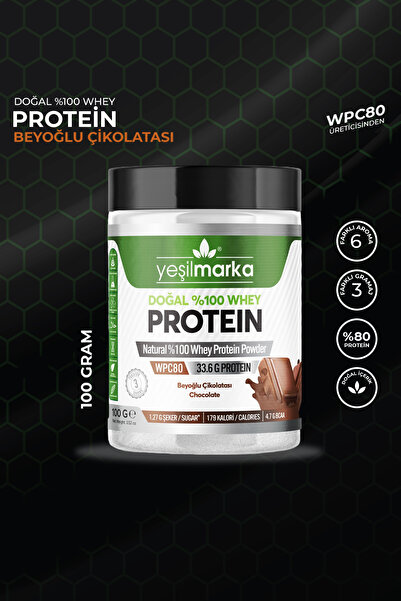 yeşilmarka Beyoğlu Chocolate - Natural Whey Protein Powder 100 g