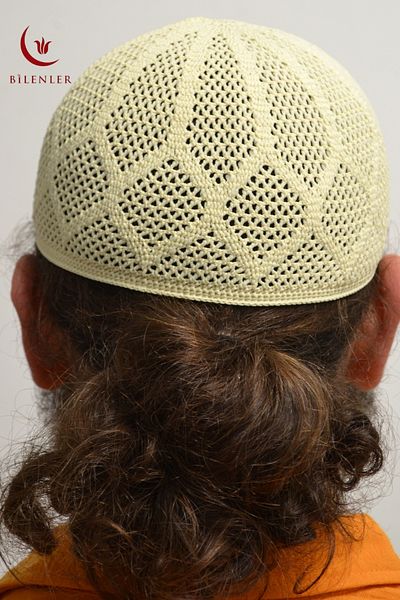 Bilenler Men's Knitted Skullcap |   Breathable Standard Size Skullcap Ideal for Hajj and Umrah