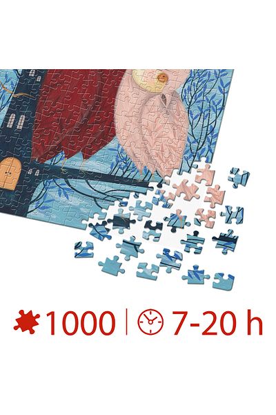 D-Toys Kürti Andrea 1000 pieces Adult Puzzle - Owl Tales / Owls