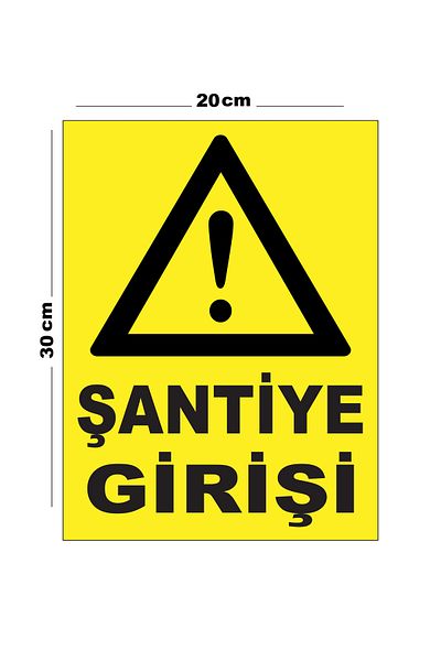 Lucena Metal Construction Site Entrance 20cm X 30cm A4 Size Warning Sign Directional Sign