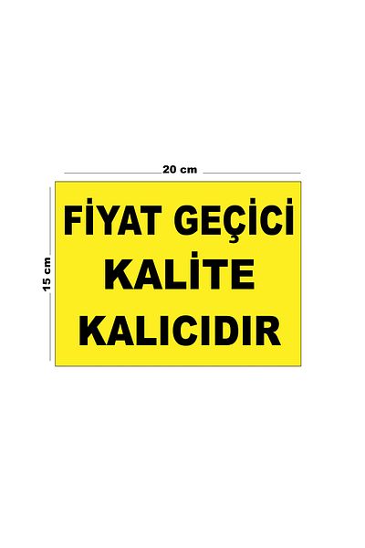 Lucena Metal Price Temporary Is Permanent 15cm X 20cm Warning Sign Directional Sign