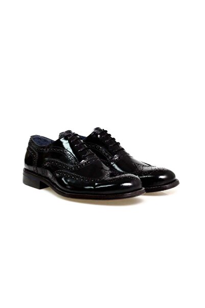 Butik PANTOFI BĂRBAȚI DIN PIELE GENUINĂ CU șireturi CULOARE NEGRĂ