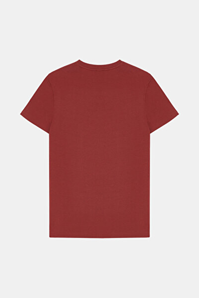 W Collection Dark Red Crew Neck T-Shirt
