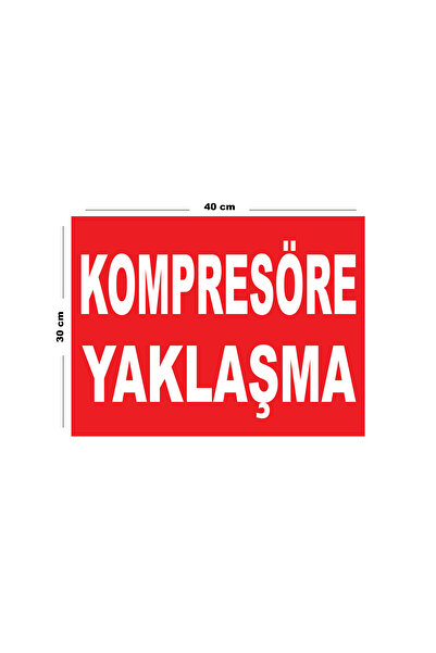 Lucena Approach to Metal Compressor 30cm X 40cm A3 Size Warning Sign Directional Sign