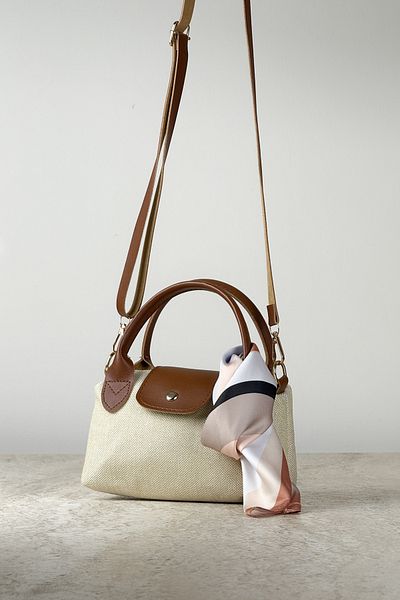 Store Ideal for Daily Use Minimal Design Mini Size Hand and Shoulder Bag + Scarf Gift