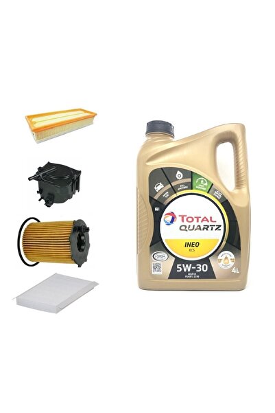 TOTAL Citroen C5 1.6 Hdi Kw80 Yağ Bakım Seti 2004-2008+ Ecs 5w-30 Pdf 2025uyumlu