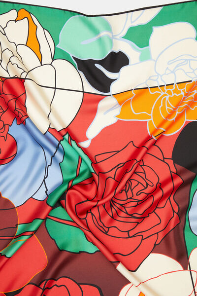 W Collection FLOWER PATTERNED SCARF