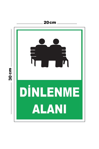 Lucena Metal Rest Area 20cm X 30cm A4 Size Warning Sign Directional Sign