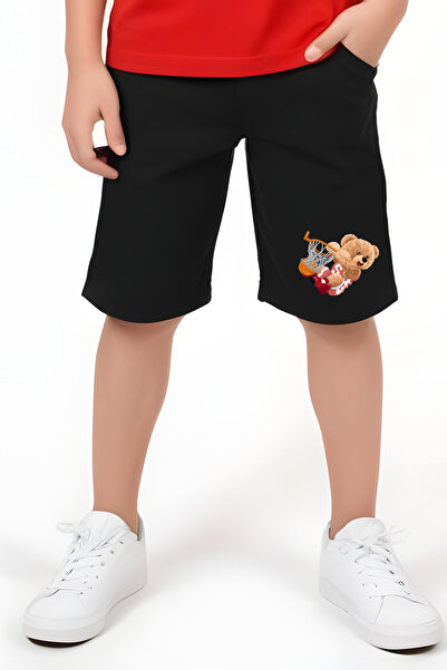 FYK KİDS Boy's Slam Dunk Printed Top-Bottom Kit