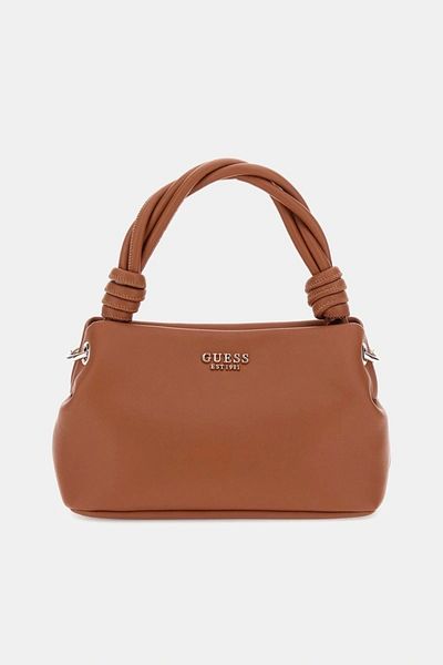 Guess Geantă de mână maro pentru femei Sansa Top Handle Crossbody Hwng8476110-cog