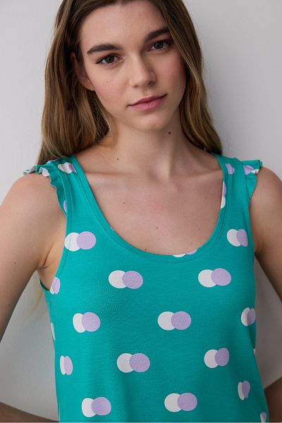 Penti Pyjama-Set mit bunten Punkten und Shorts
