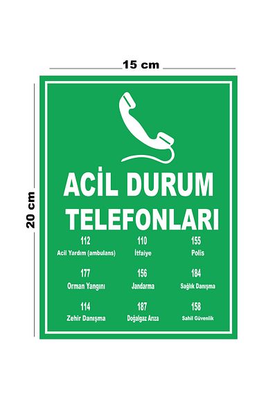 Lucena Metal Emergency Phones 15cm X 20cm Warning Sign Directional Sign