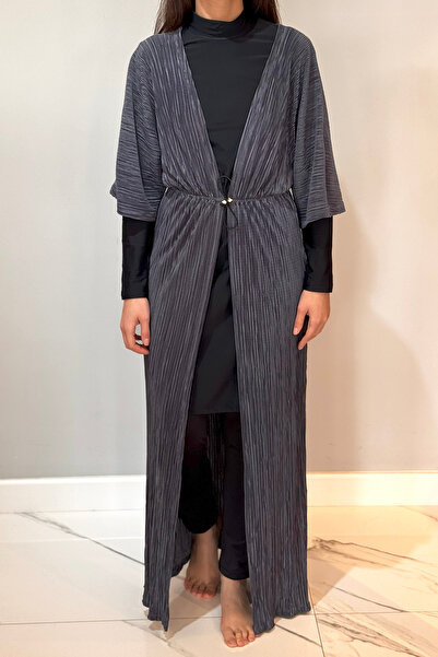 Remsa Mayo Pleated Kimono Pareo Kaftan Connectable Rpk004 Anthracite