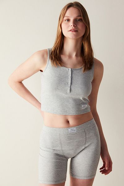 Penti Gray Biker Shorts Pajama Bottoms - Weekend