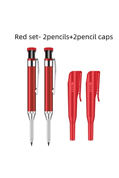 Choice مجموعة من قلمين رصاص ميكانيكيين من المعدن الصلب مقاس 2.8 مم مع حامل وف...