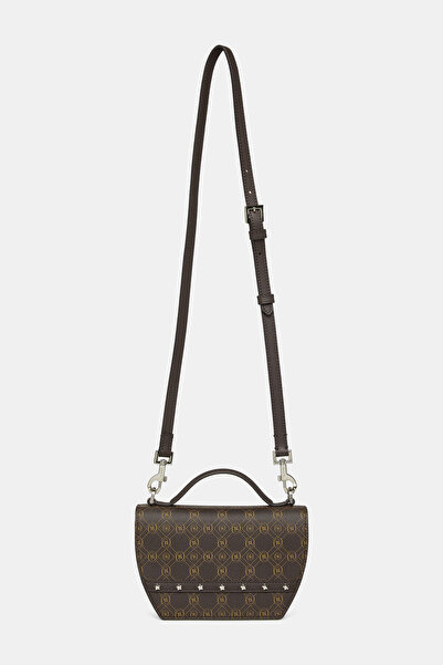 Vakko KAHVE MONOGRAM DERİ ÇANTA