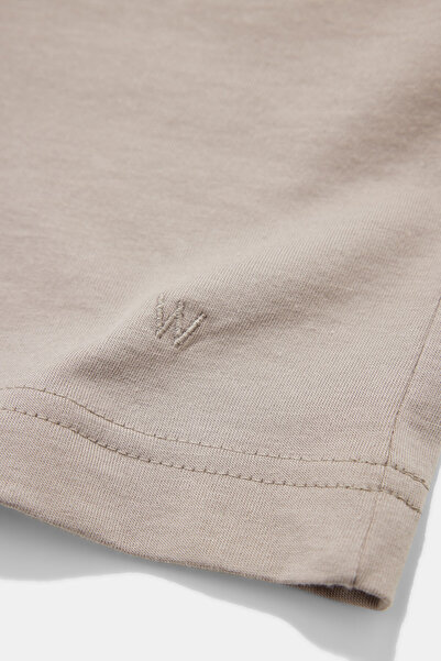 W Collection Mink Polo Collar T-Shirt