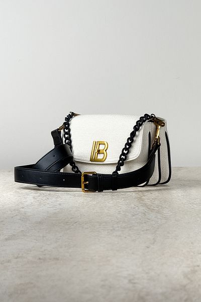DSN Stylish Hand and Shoulder Bag with Canvas Textured Chain Detail + Scarf Gift