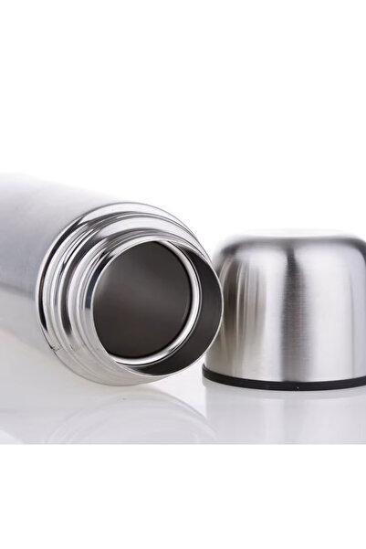 FORSEİ LUCA Leakproof Steel Thermos 500 ml Silver Color Student Sportsman Outdoor Thermos