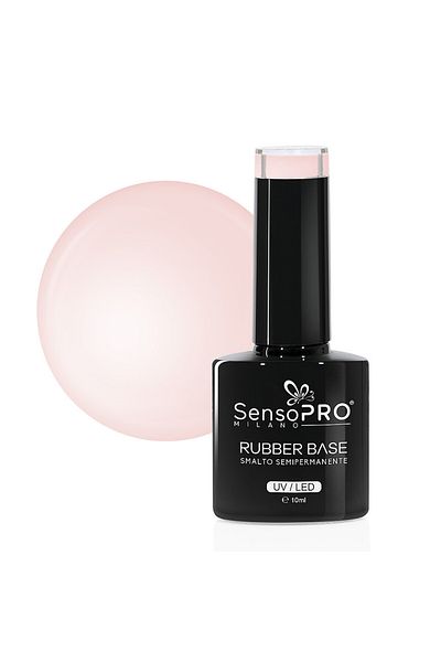 SensoPRO Milano Rubber Base Gel 10ml, #68 Frosted Almond